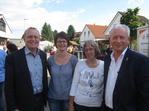 von links: MdL Thomas Reusch-Frey, Ortschaftsrätin S. Hartmann, Gemeinderätin A. Maier, Ortsvorsteher F. Link